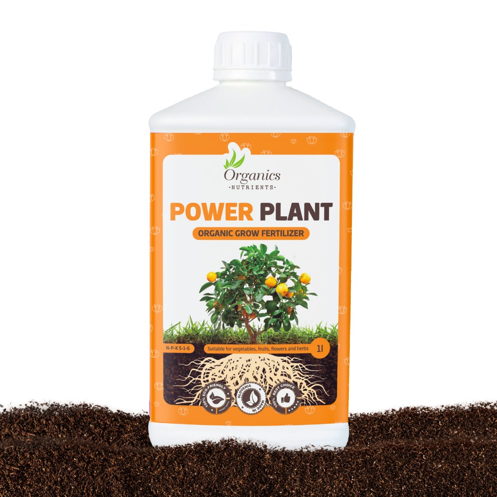 power plant je organski spodbujevalec, gnojilo za rastline v on+bdobju rasti in cvetenja, primeren tudi za vinsko trto, agrume,....