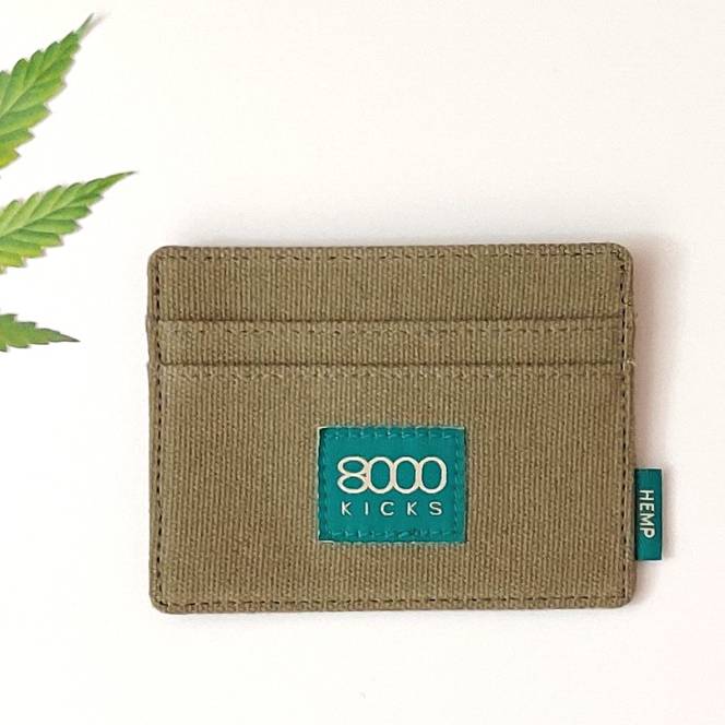 Denarnica Skinny Hemp iz 100% konopljinega platna.